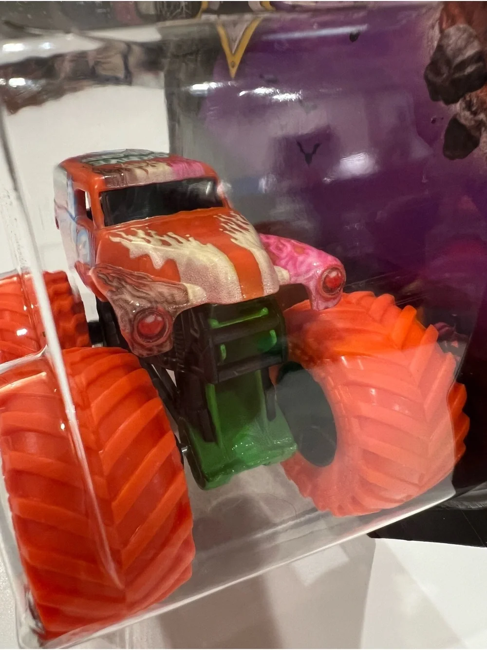 🔥Spin Master Monster Jam Grave Digger Spooky Collection Monster Truck - Orange